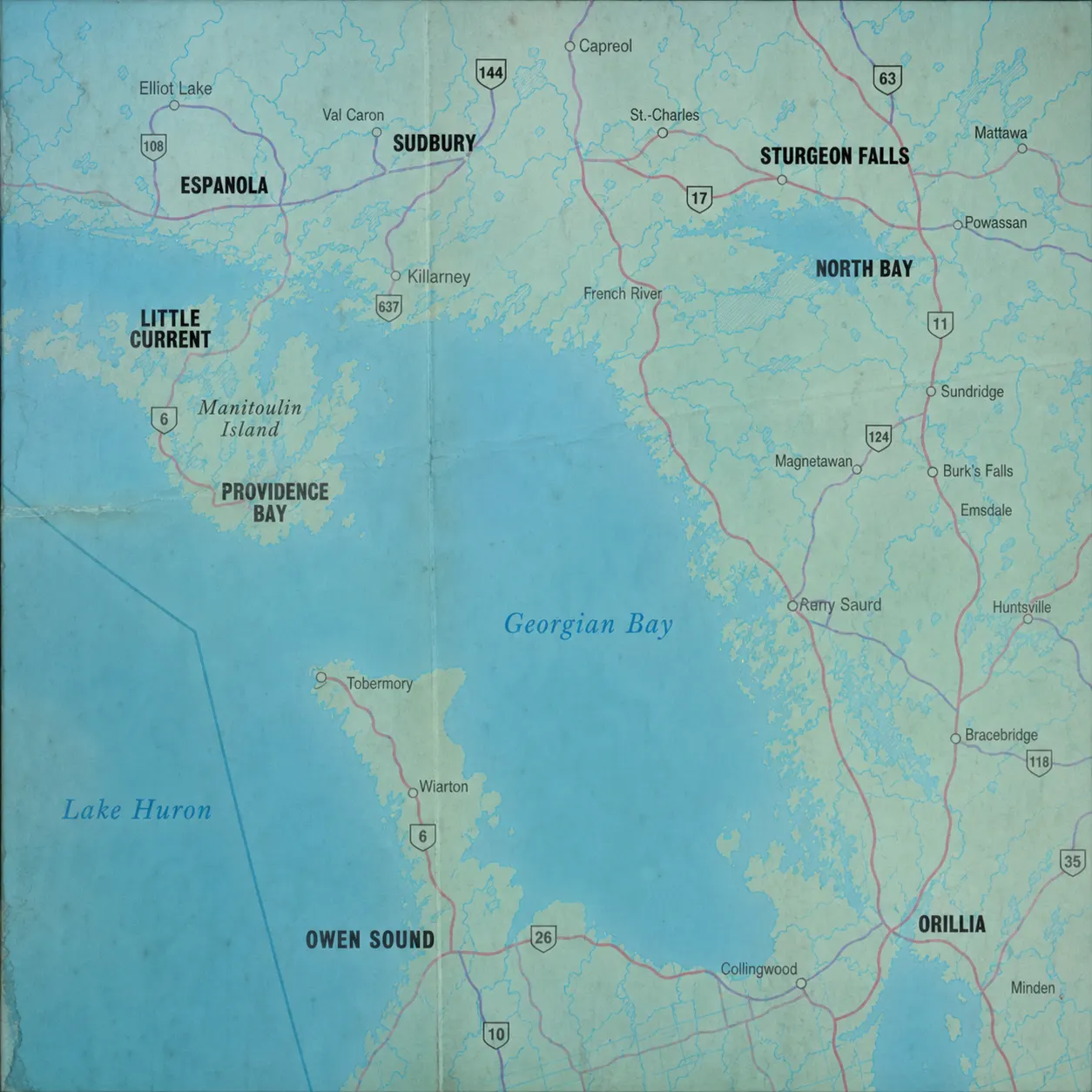 Northern Ontario roadshow route map
